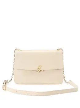 Agnès b. logo-clasp leather crossbody bag 22819485
