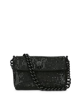 Маленькая сумка через плечо с кристаллами для вечеринок Kurt Geiger LONDON, цвет Black 4993437 | black