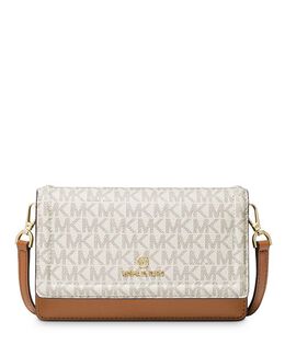 Маленькая сумка через плечо Jet Set Charm для телефона Michael Kors, цвет Tan/Beige 3922026 | vanilla/acorn