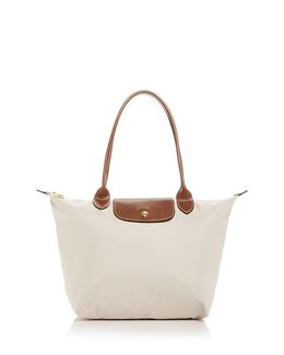 Сумка на плечо из нейлона Le Pliage Original среднего размера Longchamp, цвет White 641312 | paper