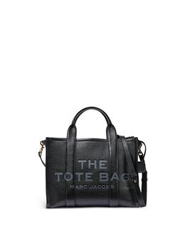 Кожаная большая сумка среднего размера Marc Jacobs, цвет Black 4138097 | black/gold