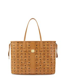 Большая двусторонняя сумка-тоут Liz MCM, цвет Yellow 4877718 | cognac