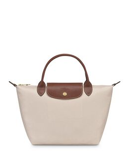 Маленькая нейлоновая сумка-тоут Le Pliage Original с верхней ручкой Longchamp, цвет White 4797870 | paper