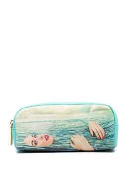 Seletti Sea Girl print wash bag 18689491