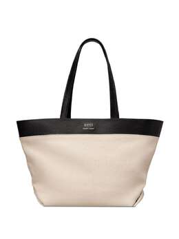 Ami Paris logo-plaque panelled tote bag 21820917