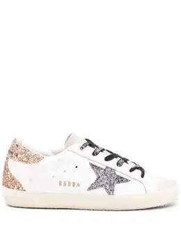 Golden Goose Super-Star glittered sneakers 22436332