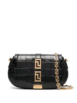 Versace Greca Goddess croc-effect shoulder bag 20935085