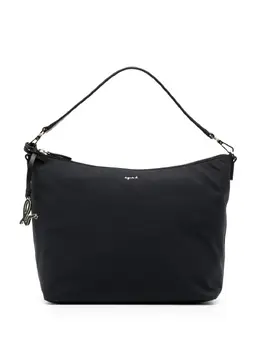 Agnès b. logo-plaque zipped crossbody bag 21475284