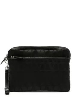 Valentino Garavani Toile Iconographe-print clutch bag 22351394