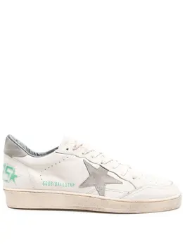 Golden Goose Ballstar Star distressed leather sneakers 21266856