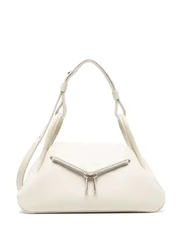 Amina Muaddi Gemini leather shoulder bag 22466270