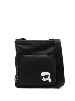 Karl Lagerfeld Ikon logo-appliqué crossbody bag 20576812