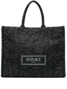Versace Barocco Athena jacquard canvas tote bag 22100652