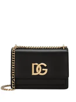 Dolce & Gabbana logo-plaque leather crossbody bag 22052992