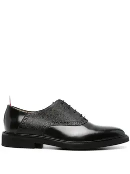 Thom Browne logo-tag leather brogues 22774098