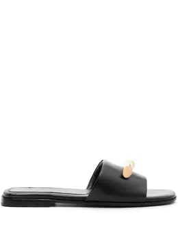 Lanvin Haute Sequence leather slides 22837329
