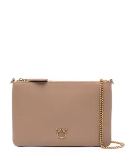 Pinko Love Birds-plaque leather crossbody bag 21292022