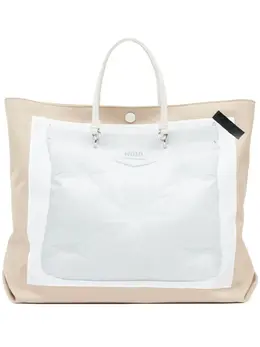 Maison Margiela Glam Slam trompe l'oeil-print tote bag 21948880