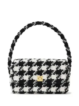 Anine Bing Nico houndstooth-pattern shoulder bag 20946556
