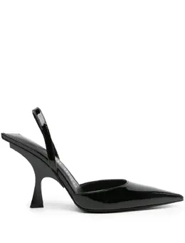 The Attico 100mm patent-finish pumps 22174613