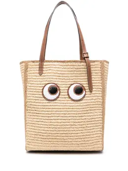 Anya Hindmarch Eyes raffia tote bag 22347636