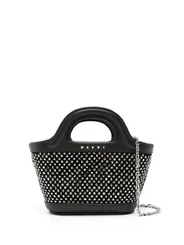 Marni studded leather crossbody bag 22375457