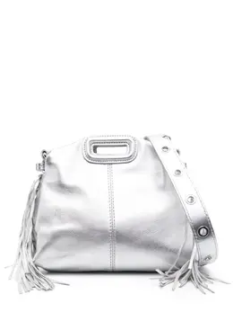 Maje Miss M metallic-effect leather mini bag 20848308