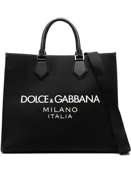 Dolce & Gabbana large logo-embossed tote bag 21235599