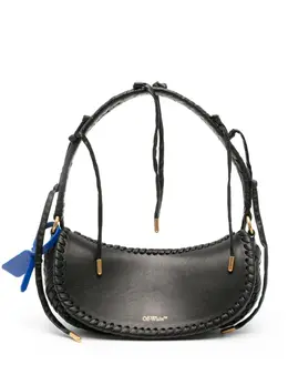 Off-White braided-trim leather tote bag 20972871