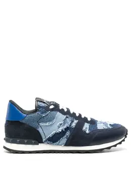 Valentino Garavani Rockrunner Camouflage denim sneakers 22774393