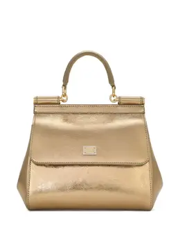 Dolce & Gabbana Sicily metallic leather tote bag 20044030