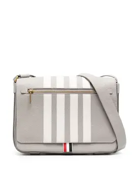 Thom Browne Reporter 4-Bar stripe shoulder bag 20415684