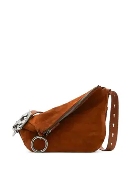 Burberry asymmetric-design suede shoulder bag 21413348