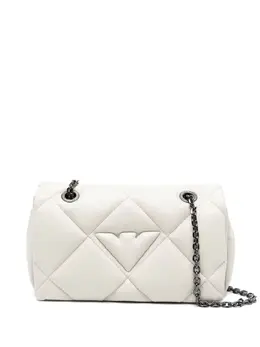 Emporio Armani logo-embossed faux-leather crossbody bag 21451544