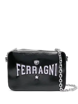 Chiara Ferragni Eyelike logo-embroidered crossbody bag 20237743