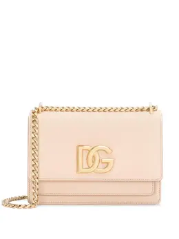 Dolce & Gabbana logo-plaque leather crossbody bag 22054393