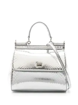 Dolce & Gabbana medium Sicily metallic tote bag 22328605