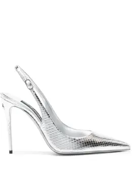Dolce & Gabbana 120mm metallic snakeskin pumps 22329107