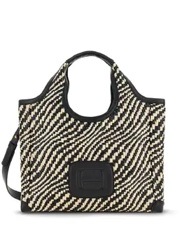 Hogan medium H-Bag logo-embossed tote bag 21030666