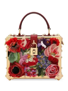 Dolce & Gabbana Dolce Box floral-appliqué tote bag 22052942