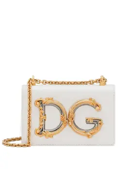 Dolce & Gabbana logo-plaque lambskin crossbody bag 20045035