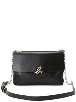 Agnès b. logo-clasp leather crossbody bag 22819489
