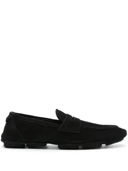 Dolce & Gabbana logo-plaque suede loafers 22889877