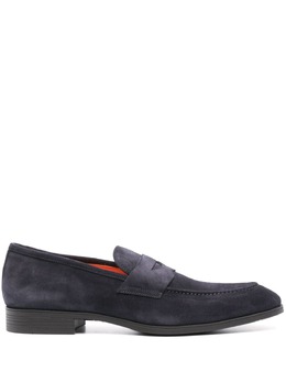 Santoni penny-slot suede loafers 22242452
