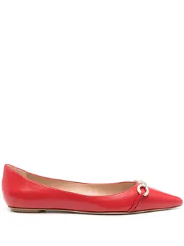 Stuart Weitzman Emilia embellished ballet pumps 22532836