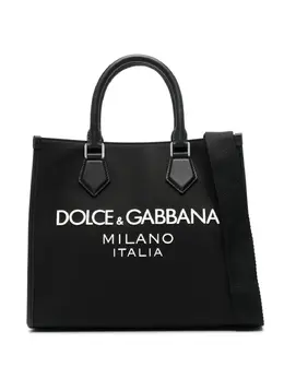 Dolce & Gabbana logo-embossed canvas tote bag 22392414