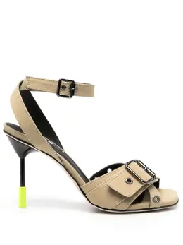 MSGM 95mm eyelet-embellished sandals 22283045