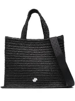 Patou large JP raffia tote bag 22601942