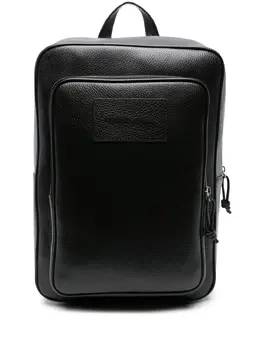 Emporio Armani grained-leather backpack 22736003