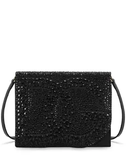 Dolce & Gabbana DG Logo rhinestone-embellished crossbody bag 20236680